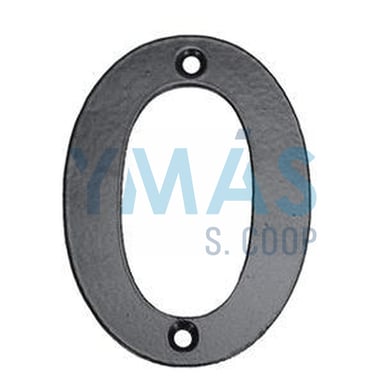 NUMERO 0 HIERRO FORJADO 100X5 MM.