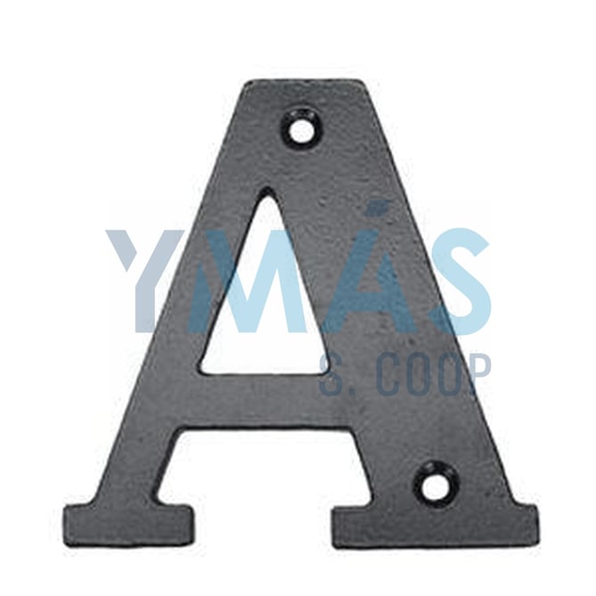 LETRA A HIERRO FORJADO 100X5 MM.