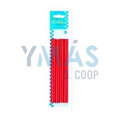 LAPIZ MINA SEMIDURA ROJO (4UNDS.) SUP.LISAS