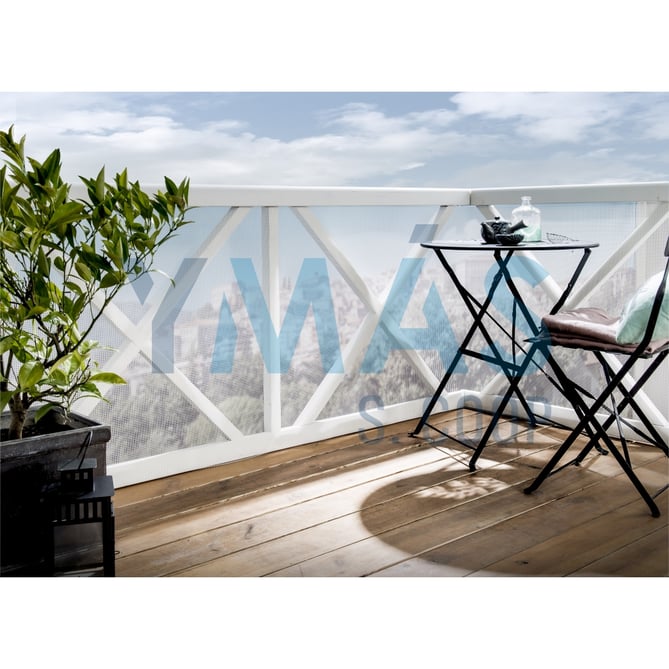 MALLA PLASTICO CUADRANET 20X20MM 1X25M BLANCA