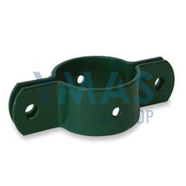 ABRAZADERA 48MM P/POSTE CENTRAL VERDE PLAST.