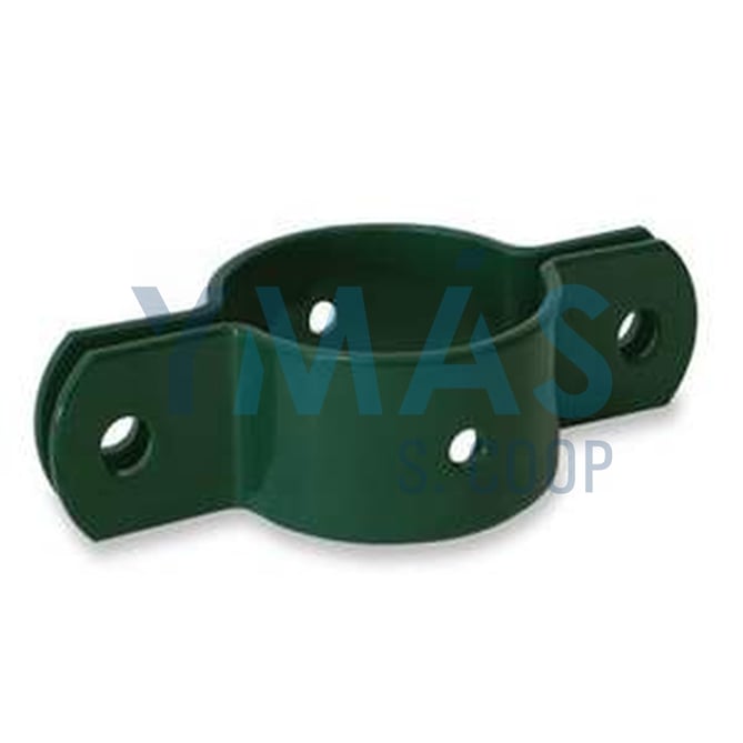 ABRAZADERA 48MM P/POSTE CENTRAL VERDE PLAST.