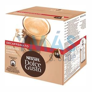 CAJA 16 CAPSULAS DESCAFEINADO CORTADO DOLCE GUSTO