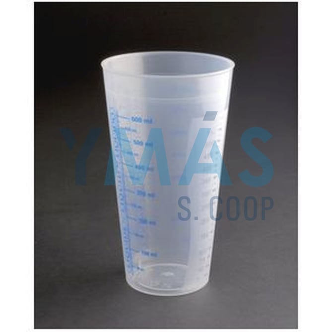 VASO GRADUADO PLASTICO 0,75 LT.