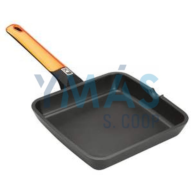 GRILL LISO EFFICIENT ORANGE 28CM