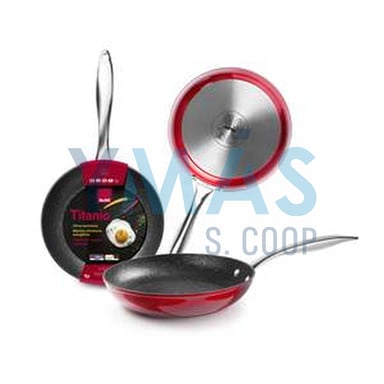 SARTEN ALUMINIO RED ROCK 26CM ANTIADH. M/ACERO