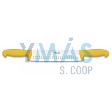 CUCHILLO QUESERO DOBLE MANGO 25CM.