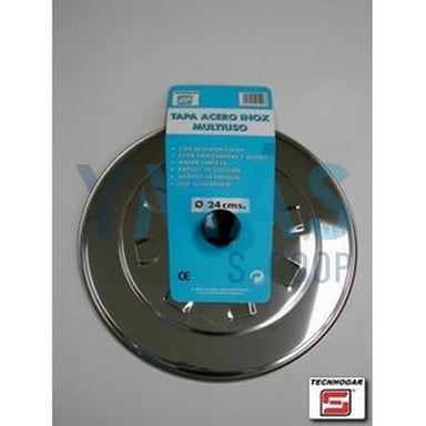 TAPA ACERO INOX. MULTIUSO 30 CMS