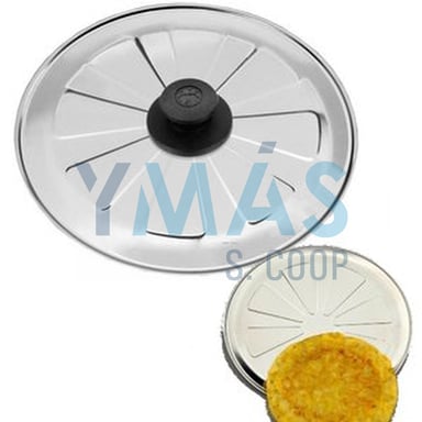 TAPA ACERO INOX. GIRATORTILLAS 26 CM