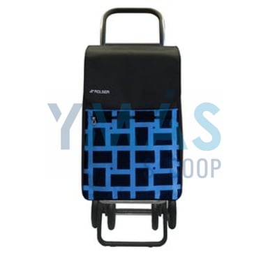 CARRO COMPRA 4R. AZUL BOX GEOMETRIK 4.2