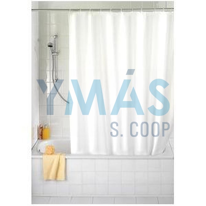 CORTINA BAÑO BLANCO 180X200CM POLIESTER