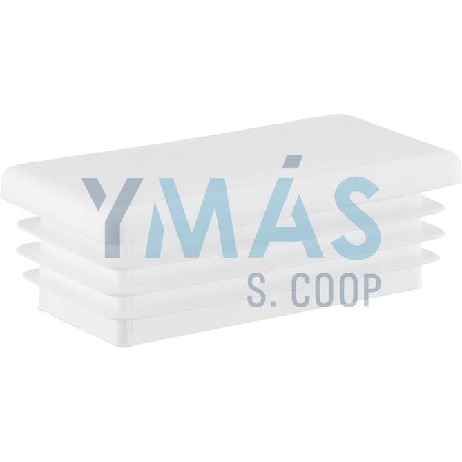 CONTERA RECTANGULAR 80X40 BLANCA ESTRIADA