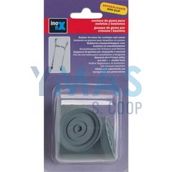 CONTERA GOMA 19MM GRIS P/MULETAS C/ARANDEL BLISTER