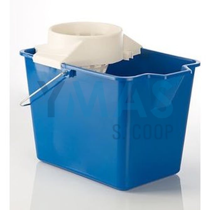 CUBO FREGAR C/ESCURRIDOR 14L AZUL RECTANGULAR