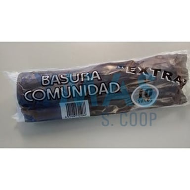 BOLSA COMUNIDAD 90X115 NEGRA G.150 10UDS
