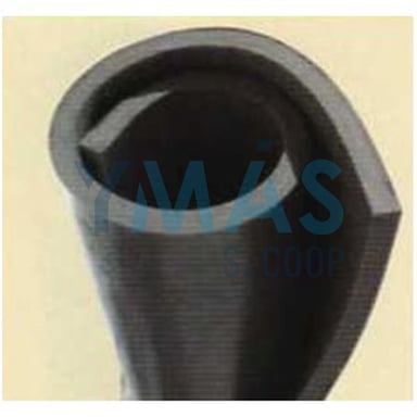 GOMA LISA 1 MTS.X 4 MM NEGRA METRO LINEAL
