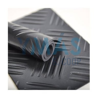GOMA CHECKER (DAMERA)1MX3,0MM NEGRA METRO LINEAL