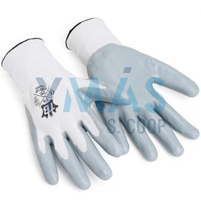 GUANTE POLIESTER PALMA NITRILO BLANCO 7