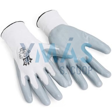 GUANTE POLIESTER PALMA NITRILO BLANCO 10