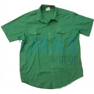CAMISA M/C POLIESTER VERDE 48 65/35