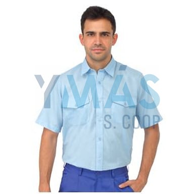 CAMISA M/C POLIESTER VERDE T-48
