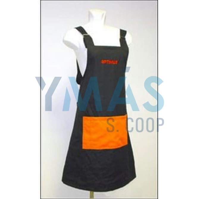 DELANTAL OPTIMUS MENAJE NEGRA T-G