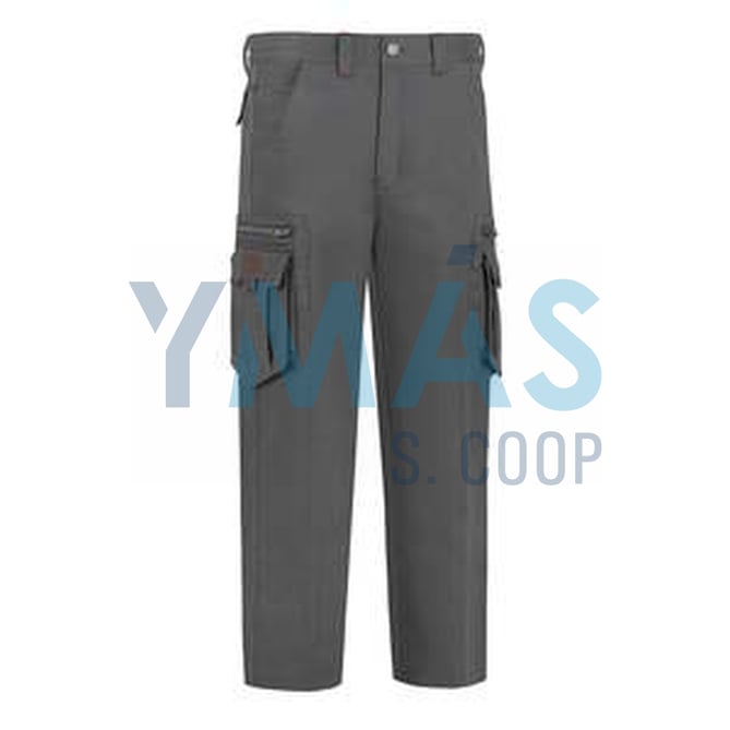 PANTALON ALGODON T-50 STRETCH GRIS MULTICREM.L9000