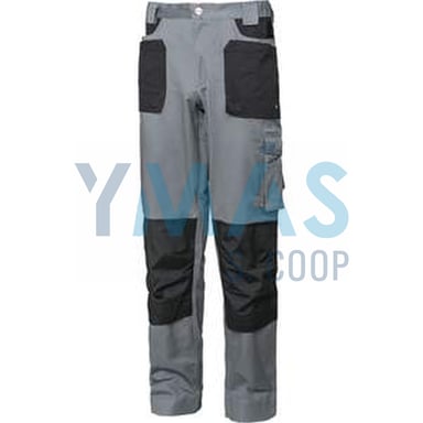PANTALON MULTIBOLSILLO STRETCH GRIS/NEGRO L