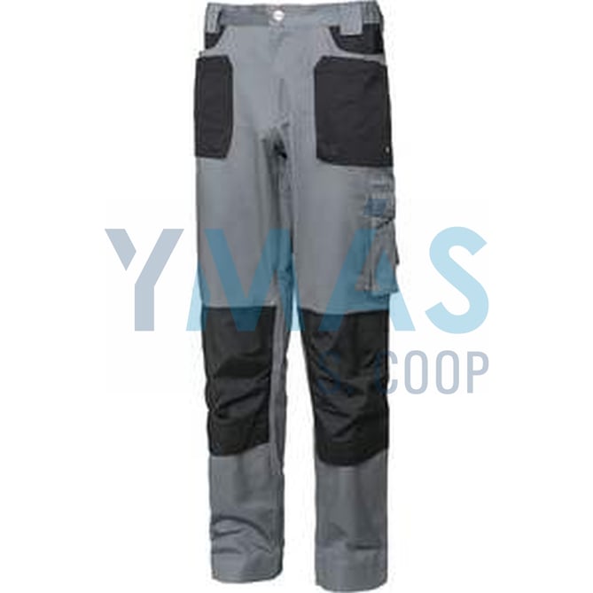 PANTALON MULTIBOLSILLO STRETCH GRIS/NEGRO L