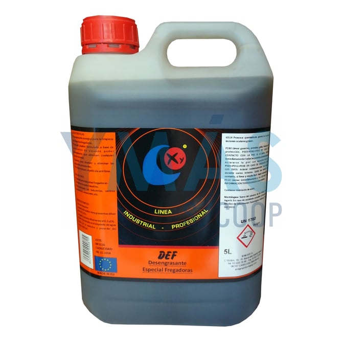 DESENGRASANTE ALCALINO ESPECIAL FREGADORAS 5L
