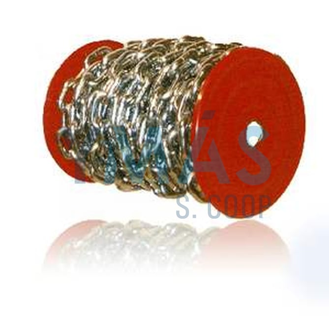 BOBINA CADENA ZINCADA 12 MM 25KG (8MTS)