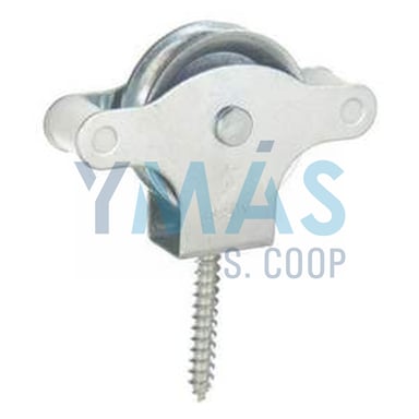 POLEA TENDEDERO PLASTICO 40MM C/TIRAFONDO