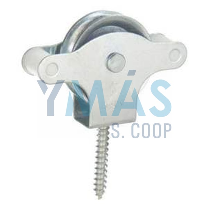 POLEA TENDEDERO PLASTICO 40MM C/TIRAFONDO
