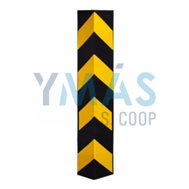 PROTECTOR PARKING ESQUINA 800X200X10MM AMAR/NEGR