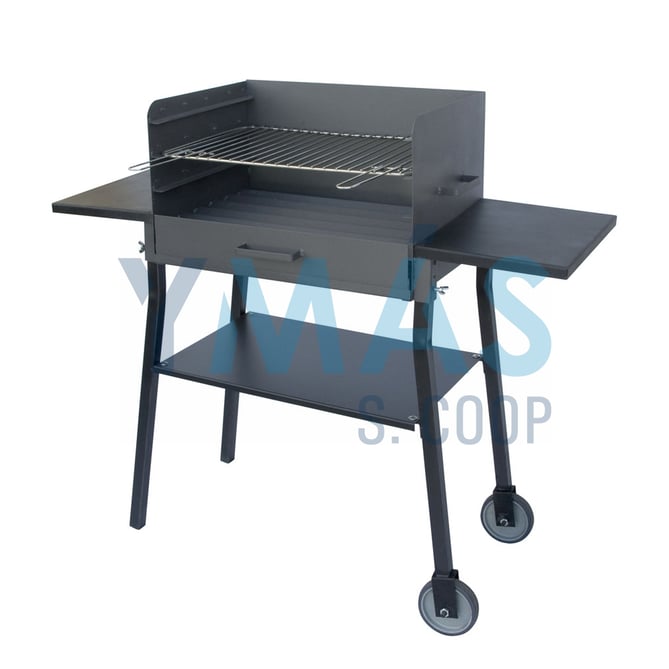 BARBACOA 3 ALTURAS 800X400X1050 RUEDA