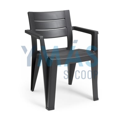 SILLON RESINA APILABLE JULIE GRAFITO