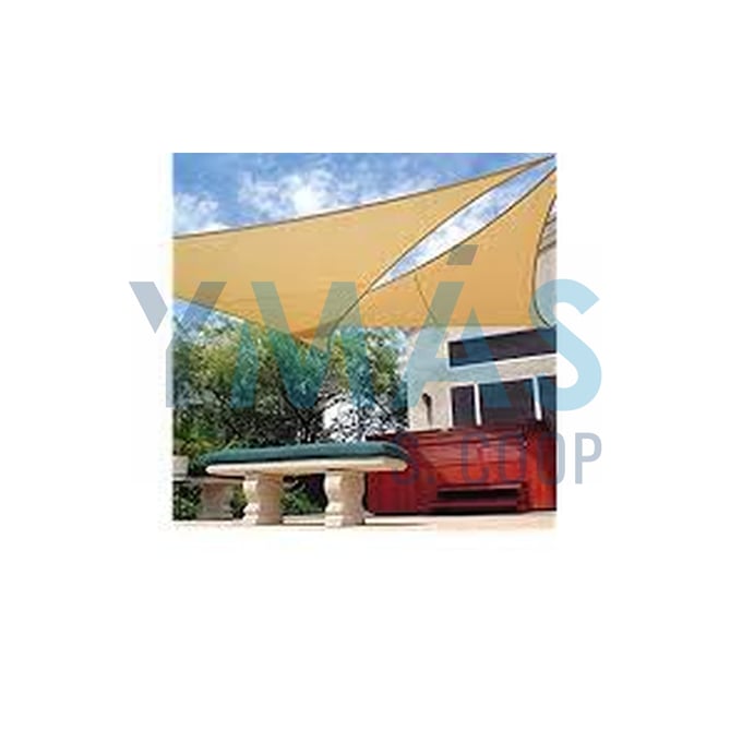KIT SOMBREO TRIANG 3,6X3,6M CUERDA Y HERRAJE BEIGE