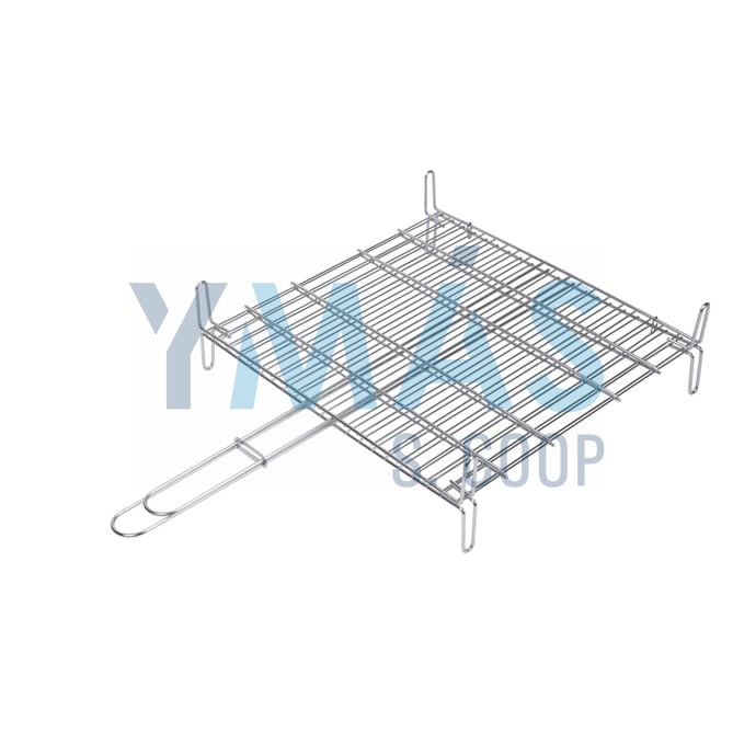 PARRILLA DOBLE INOX. 18/8 50X50CM