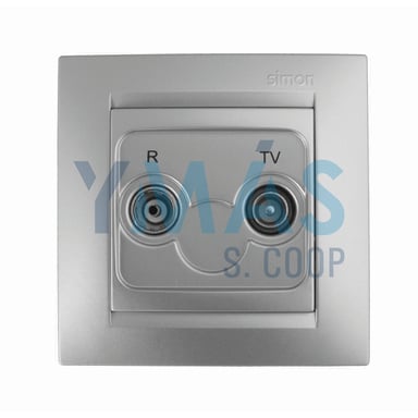 TOMA TELEVISIÓN  ALUMINIO SIMON 15