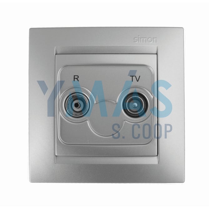 TOMA TELEVISIÓN ALUMINIO SIMON 15