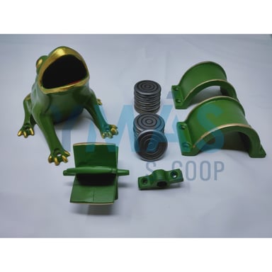 JUEGO RANA COMPLETO CON 10 FICHAS VERDE
