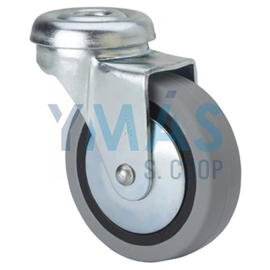 RUEDA GIRATORIA B GOMA D50 GRIS 10MM 22KG