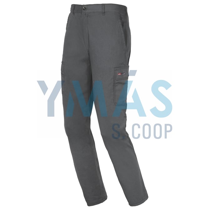 PANTALON ALGODON EASY STRETCH GRIS T-XXL 260GR