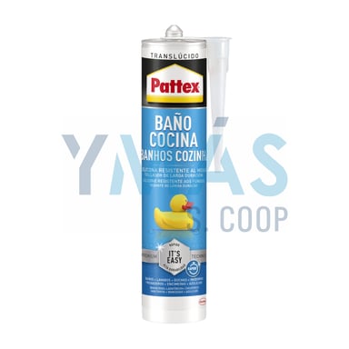 SILICONA PATTEX BAÑO COCINA TRANSLUCIDA 280ML