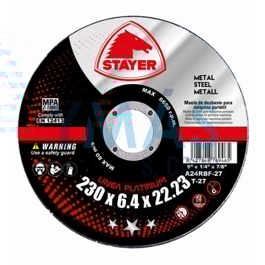 DISCO DEBASTE HIERRO 230X6,4X22,2 PLATINUM