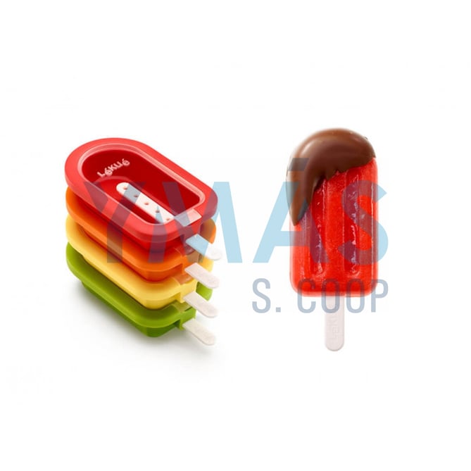 MOLDE SILICONA 4 POLOS MINI APILABLE SURTIDO LEKUE