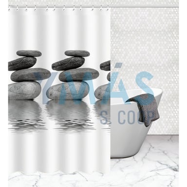 CORTINA BAÑO ALMA 200X200CM POLIESTER