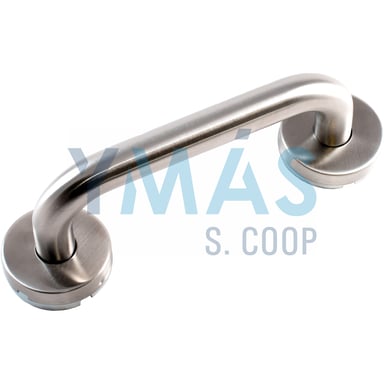 MANILLON C/ROSETA L CURVA 300MM INOX