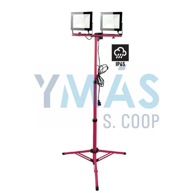 PROYECTOR LED DOBLE C/TRIPODE 100W 8000LM CABLE 5M