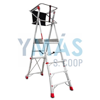 ESCALERA PLEGABLE C/PLATAFORMA 2,60-3,10 3 PELD